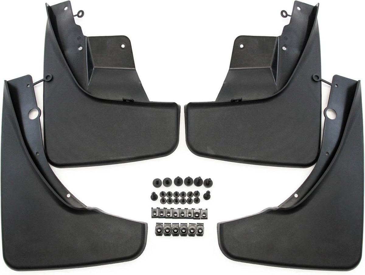 Mud Flaps Splash Guards Molded Front Rear 4pc Pack of 2 C6682