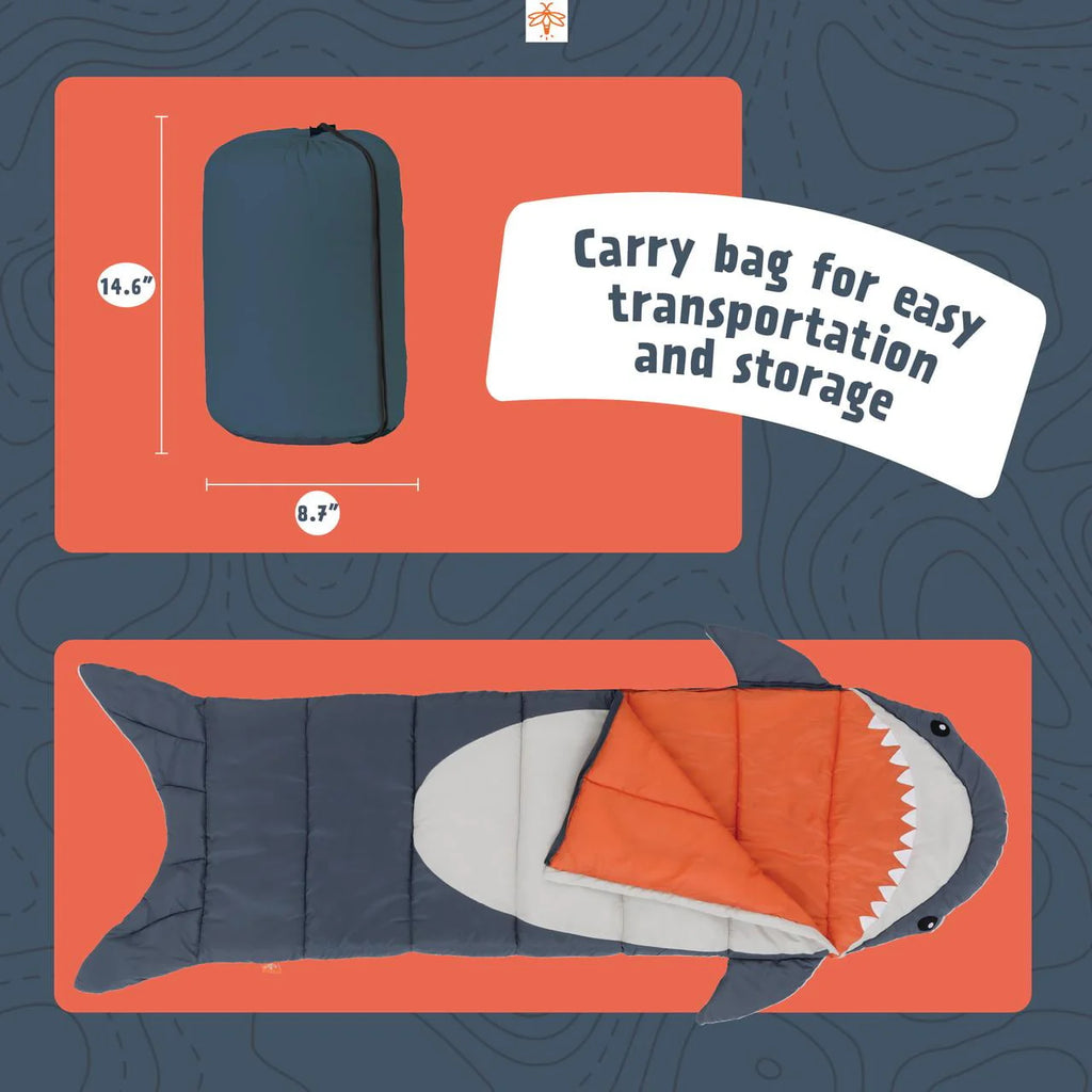 Kids Sleeping Bag Navy Gray J647845