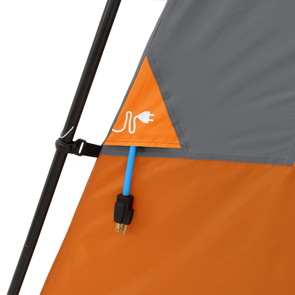 6-Person Cabin Camping Tent Orange Z4189