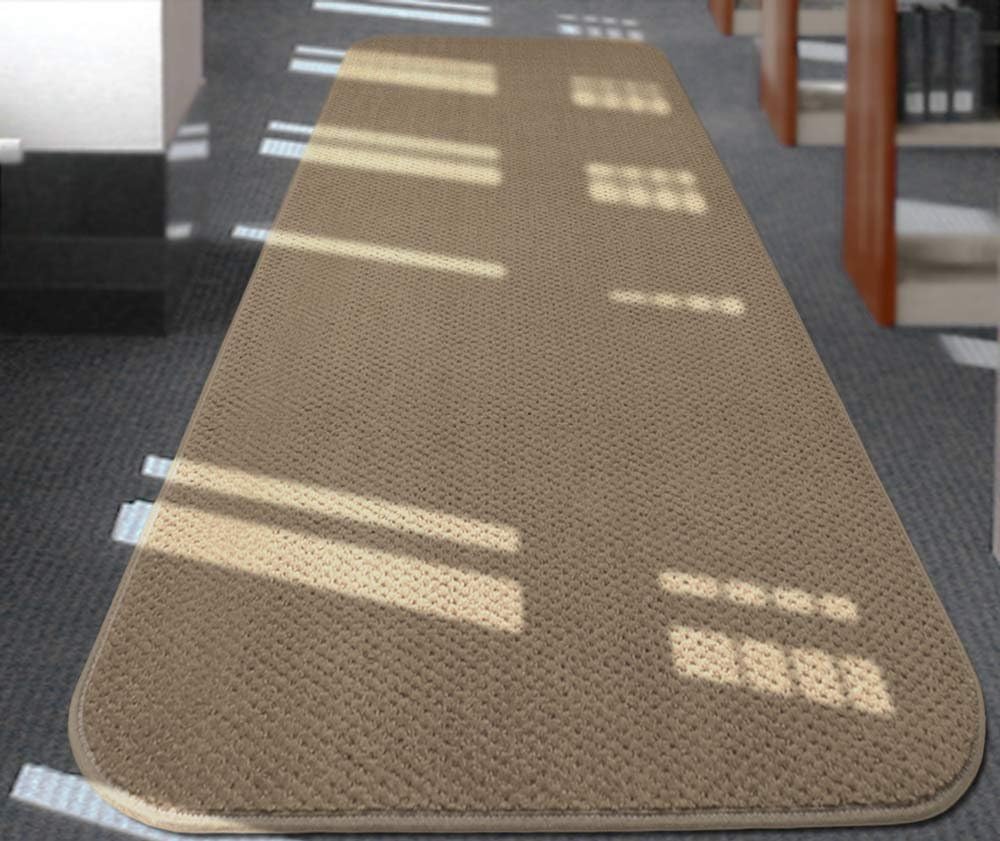 Skid-Resistant Carpet Runner - Camel Tan - 8 Feet X 27 Inches T307