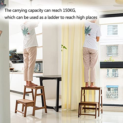 2-Step Folding Solid Wood Step Stool G707