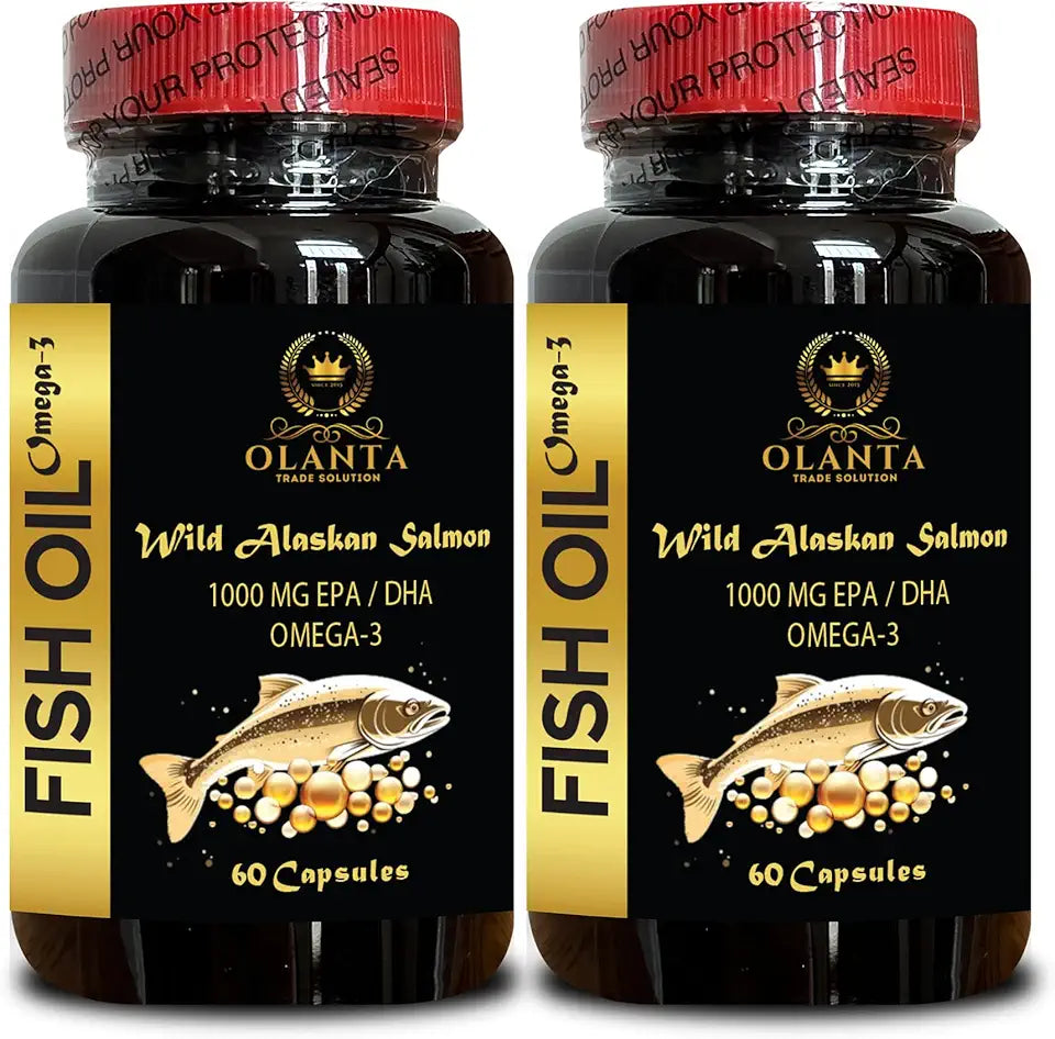 Salmon Fish Oil Omega-3 1000mg Softgels V61566