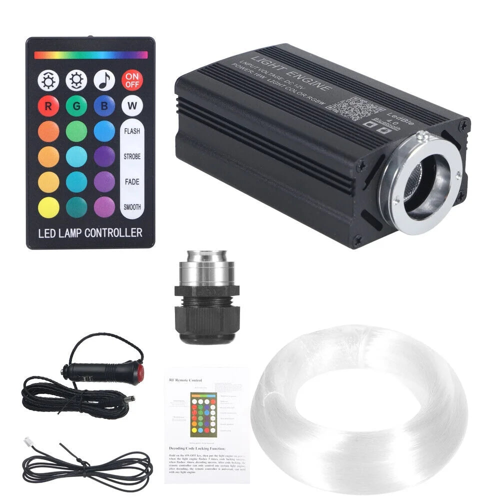 500pcs 6.5ft Fiber Optic Lights Star Headliner kit I87084