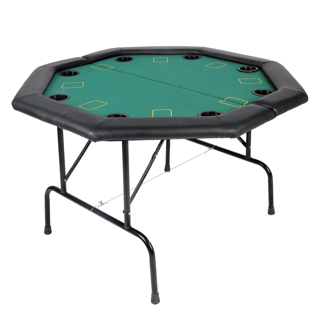 48 Octagon Folding Poker Table with Cup Holder T889