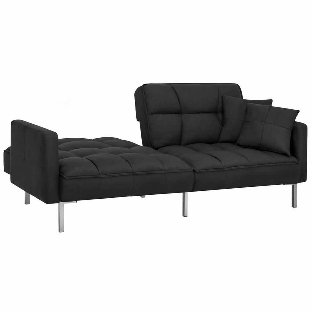 Fabric Convertible Sofa Gray L8634