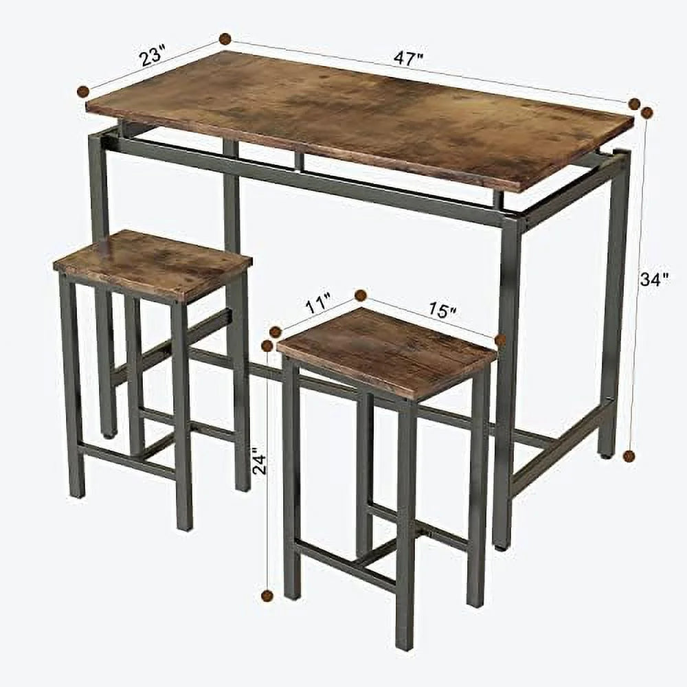 Black 5 Pieces Counter Height Table and Chairs Set E180561