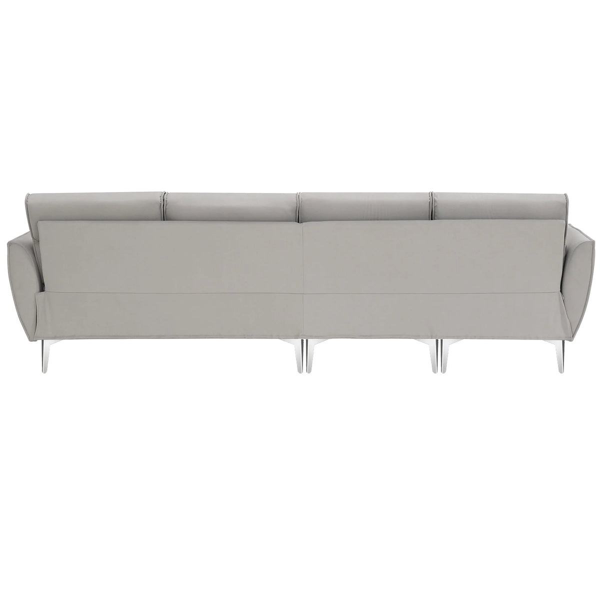 Gray Flannel L-Shaped Convertible Sectional Sofa G7204