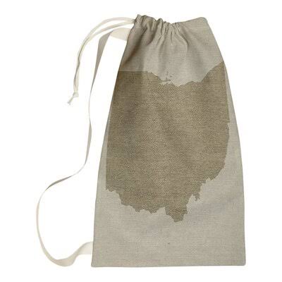 Beige Canvas Laundry Bag O213660