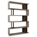 Modern Bookcase Light Mocha Dark Brown P478895