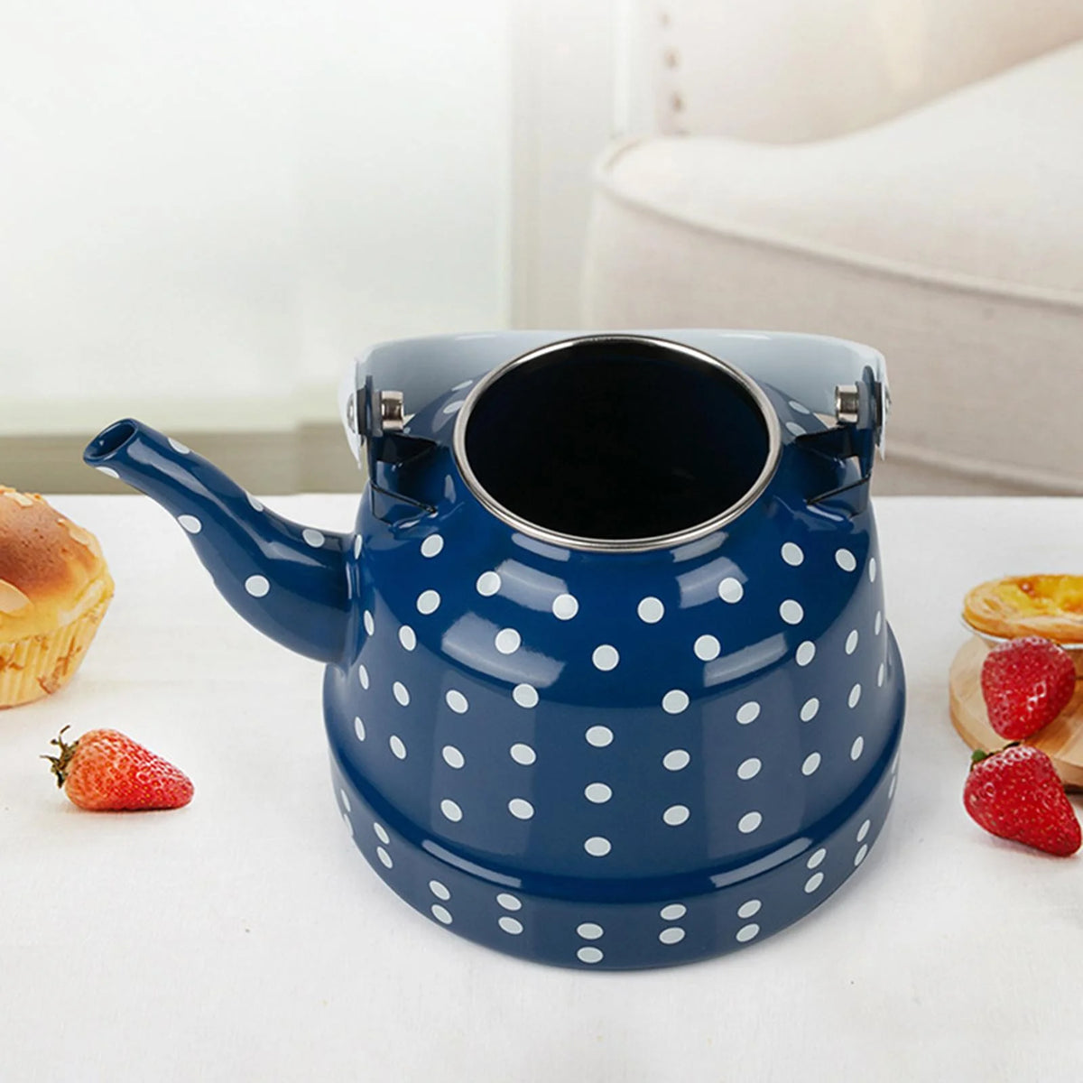 Blue Enamel Heating Water Kettle M1849