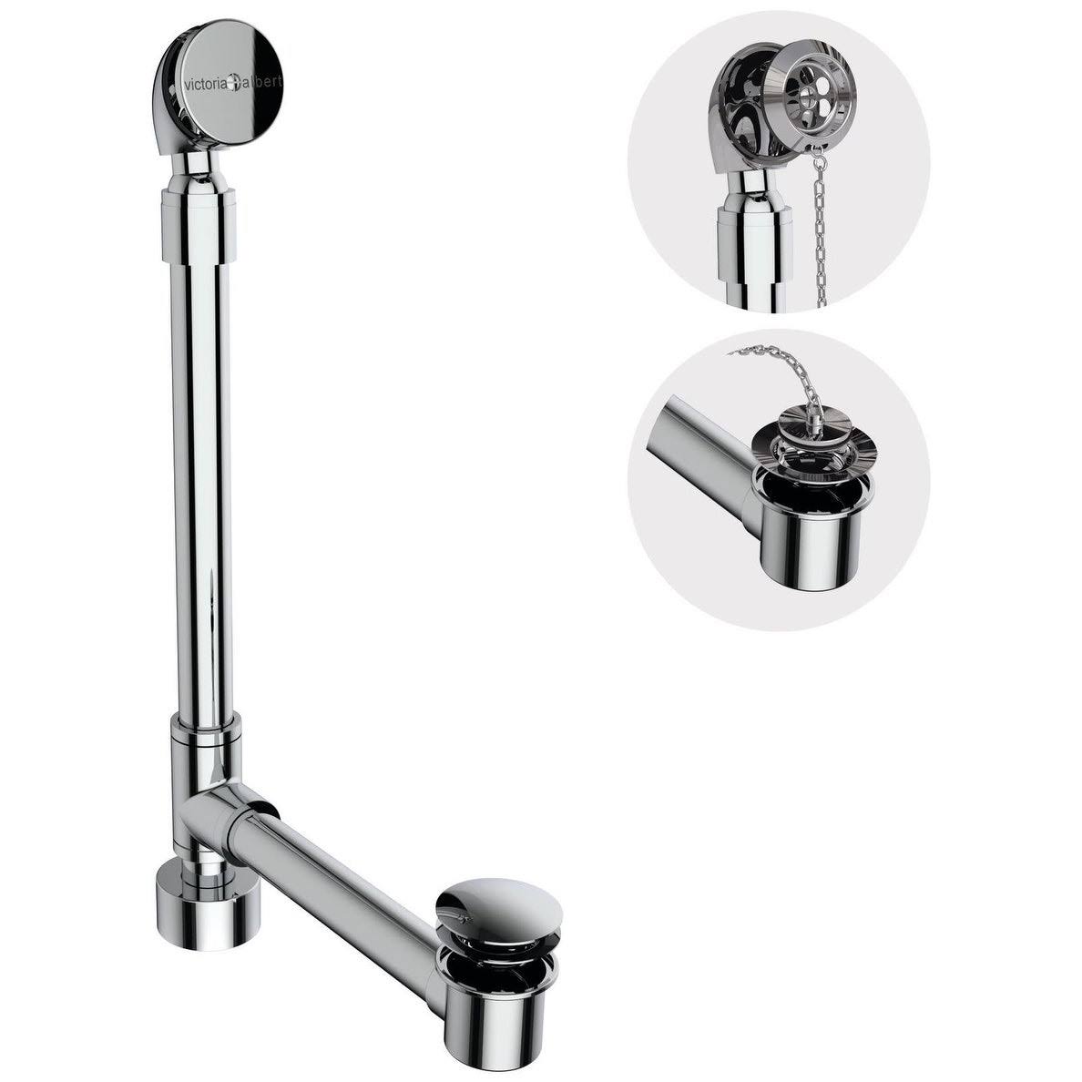 Polished Chrome Tub Drain Kit with Overflow E91036