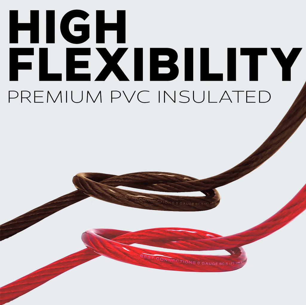 4Ga 25ft Red Translucent Power Ground Electrical Auto Wire P13039