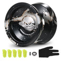 Aluminum Yoyo Ball with Bearing Strings and Glove D2928