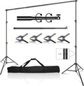 10 x 10 ft Heavy Duty Adjustable Backdrop Support System Kit with Carry Bag I22322