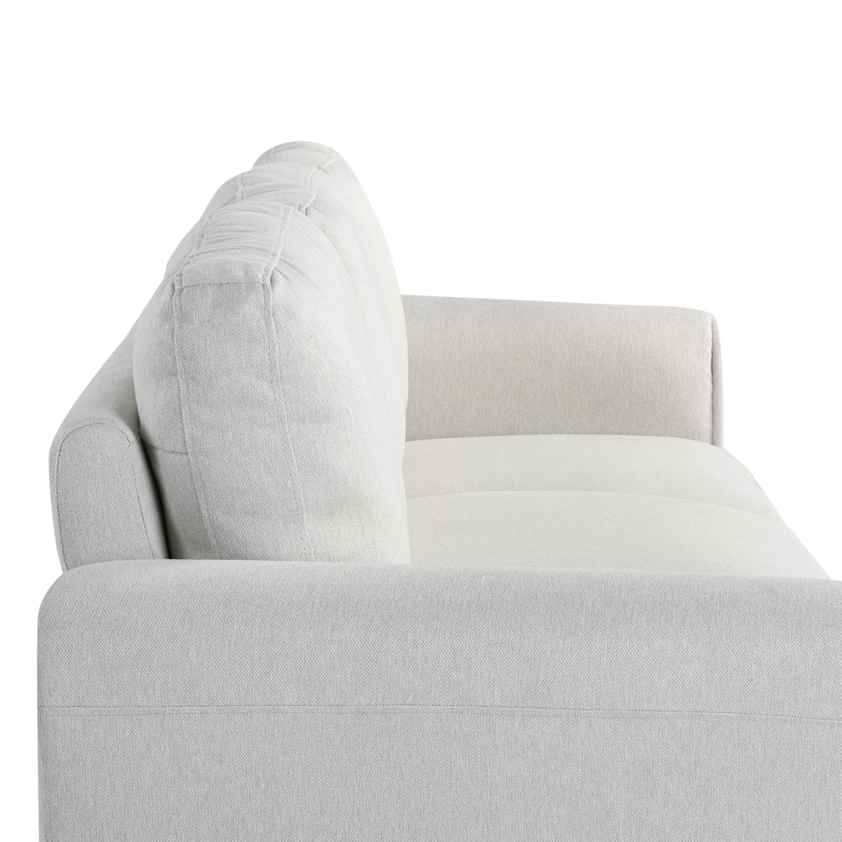 Oyster Fabric Sofa with Rolled Arms J55522
