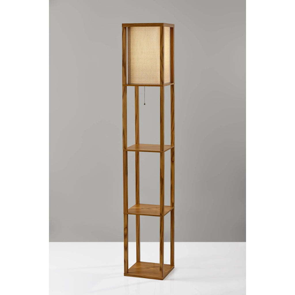 Black Wood Shelf Lamp G537