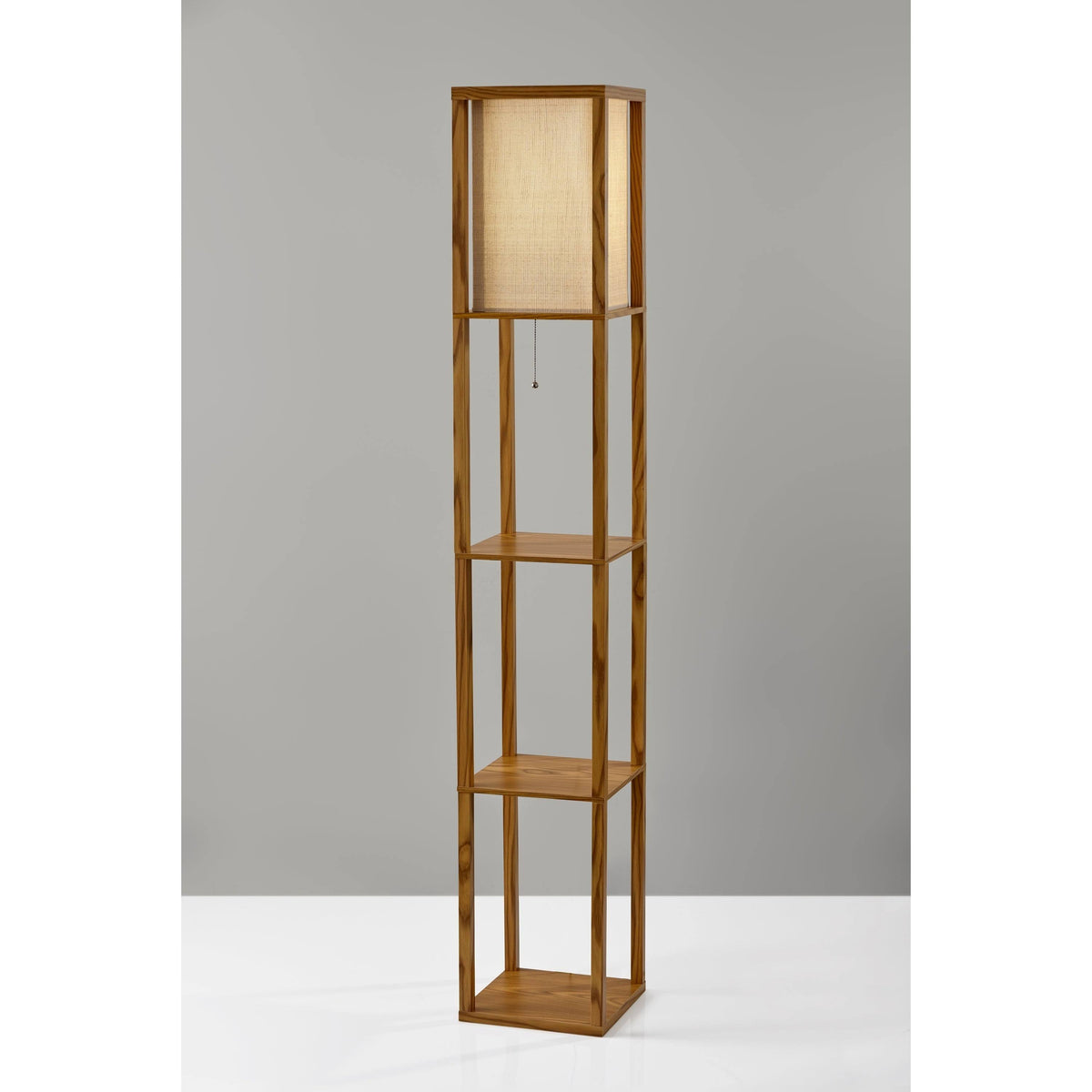 Black Wood Shelf Lamp G537
