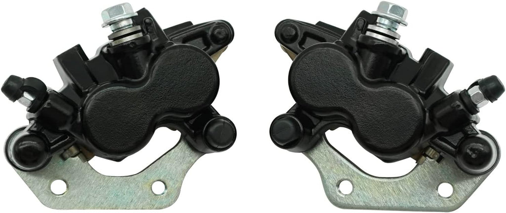 Front Left Right Brake Calipers & Pads for Kawasaki KFX700 Brute Force 650 Prairie 650 700 KVF650 KVF700 F157