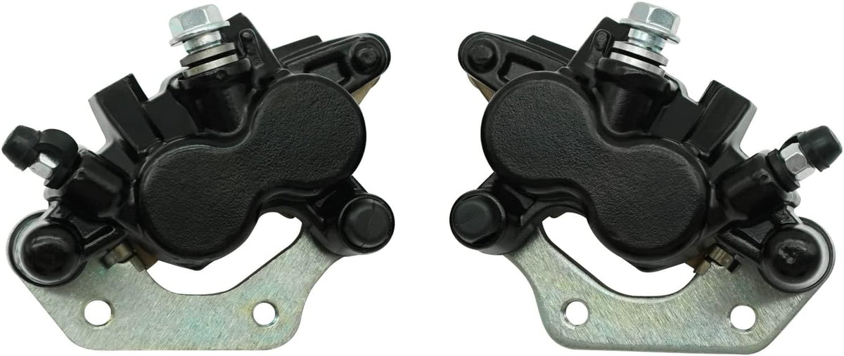 Front Left Right Brake Calipers & Pads for Kawasaki KFX700 Brute Force 650 Prairie 650 700 KVF650 KVF700 F157