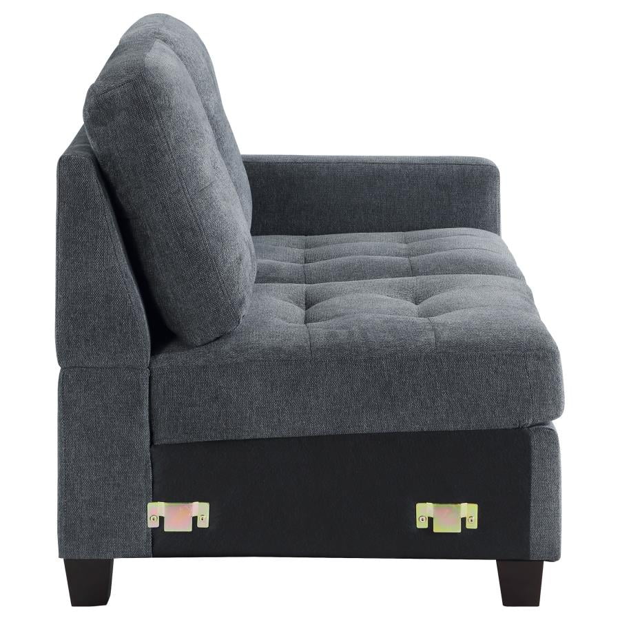 Steel Grey Upholstered Chair G586