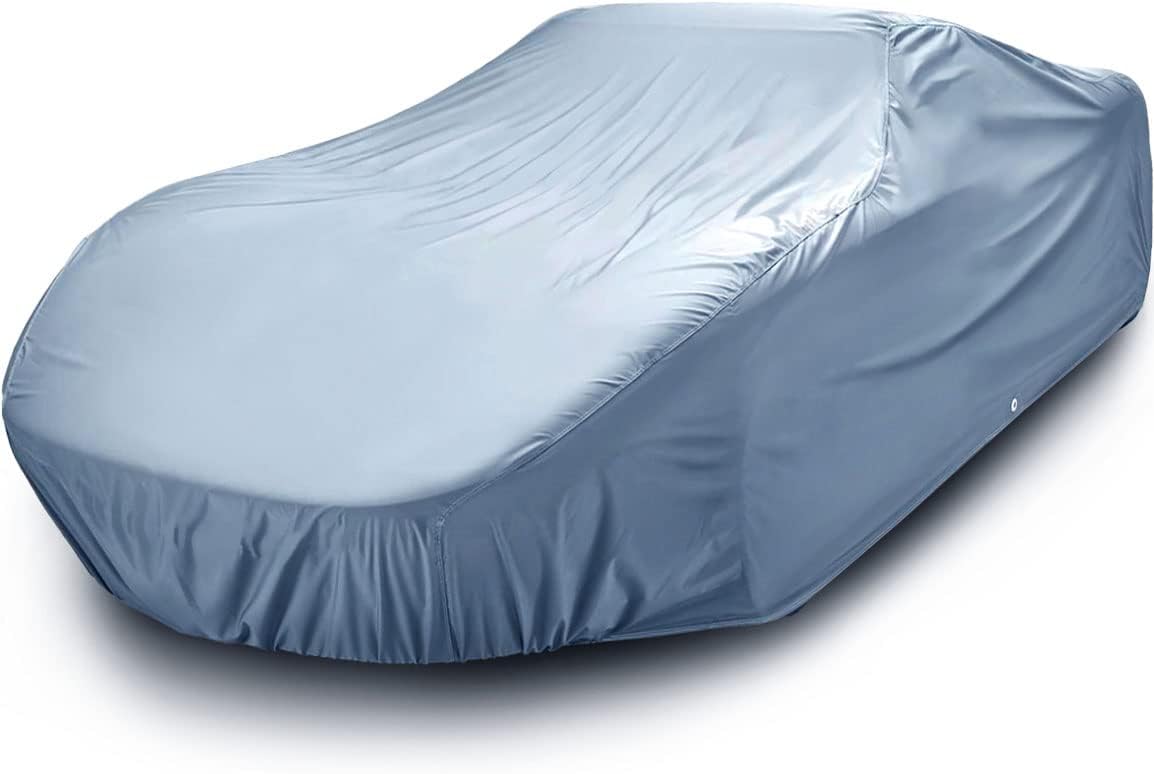 Waterproof All Weather UV Sun Protection Full Car Cover with Straps M214