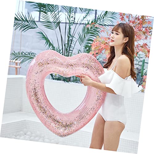 Heart-Shape Inflatable Swimming Pool Ring Float M9394