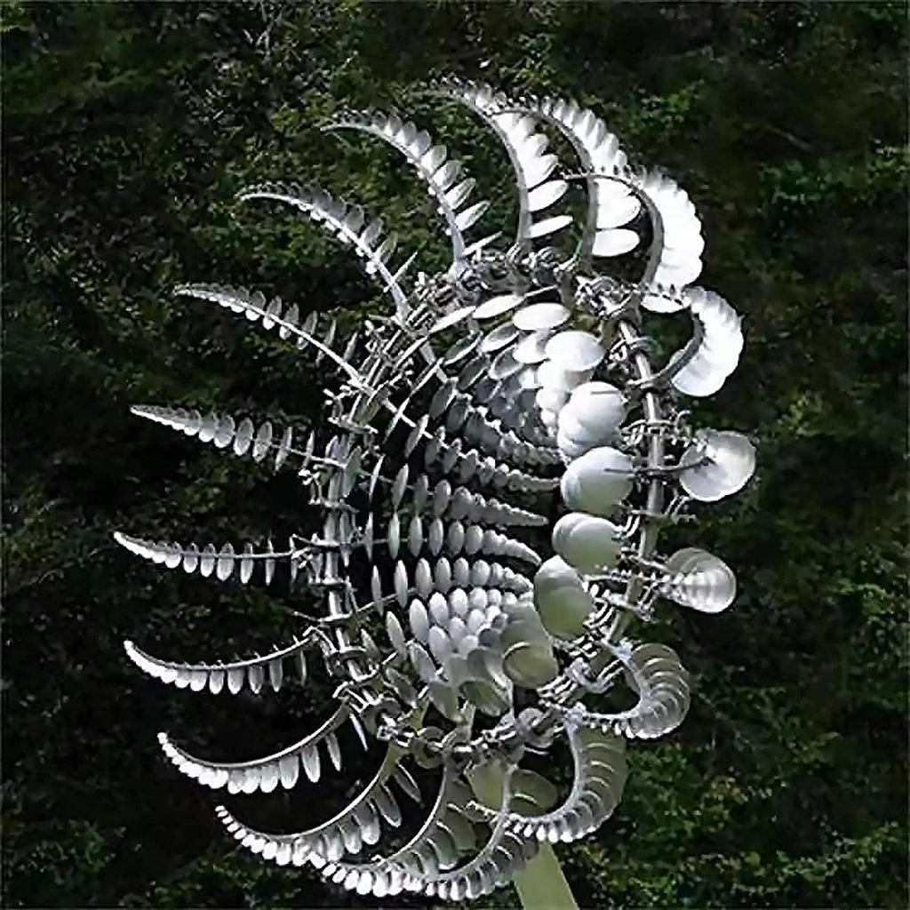 White Kinetic Windmill Spinner N9571