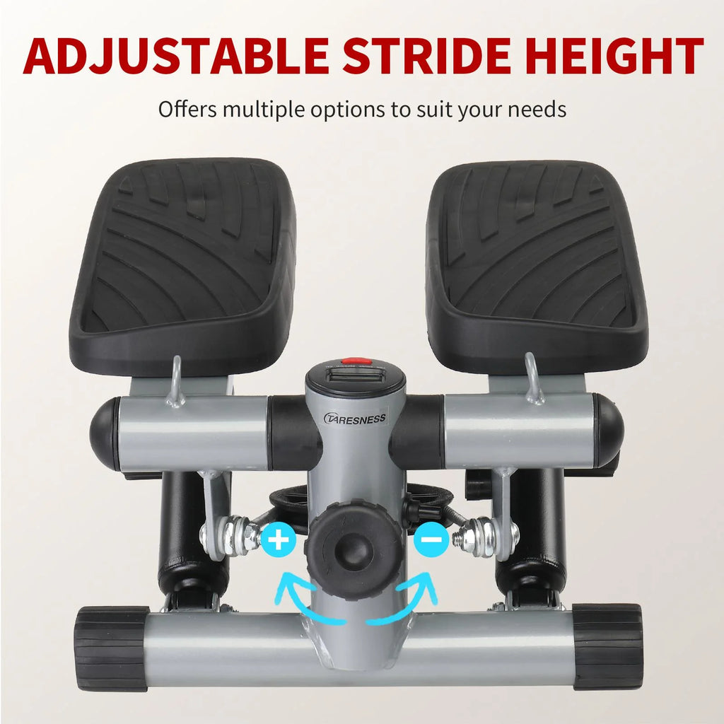Mini Air Aerobic Stepper with LCD Display & Resistance Bands Q499999