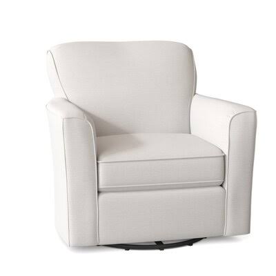Snow Ivory Fabric Swivel Armchair K9624