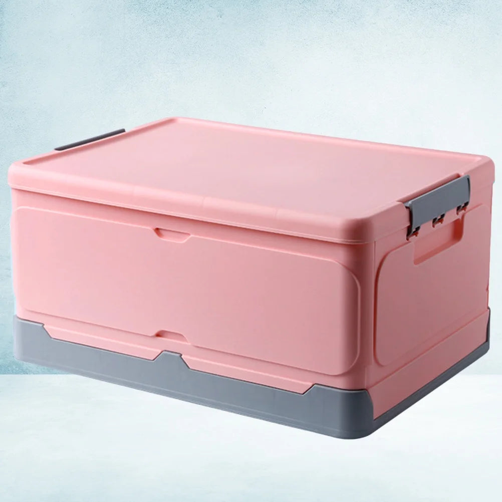 Pink Foldable Storage Box with Lid O427651