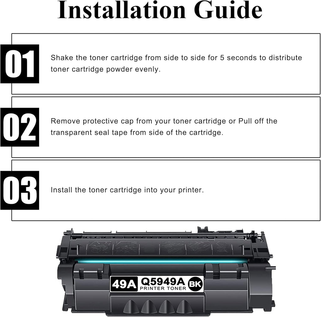 Black 2-Pack Compatible 49A Toner Cartridge K3281