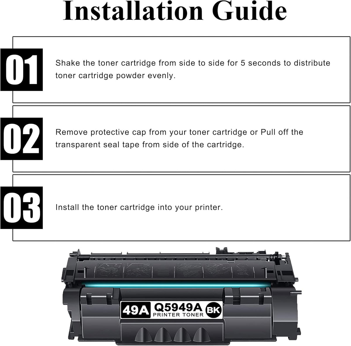 Black 2-Pack Compatible 49A Toner Cartridge K3281