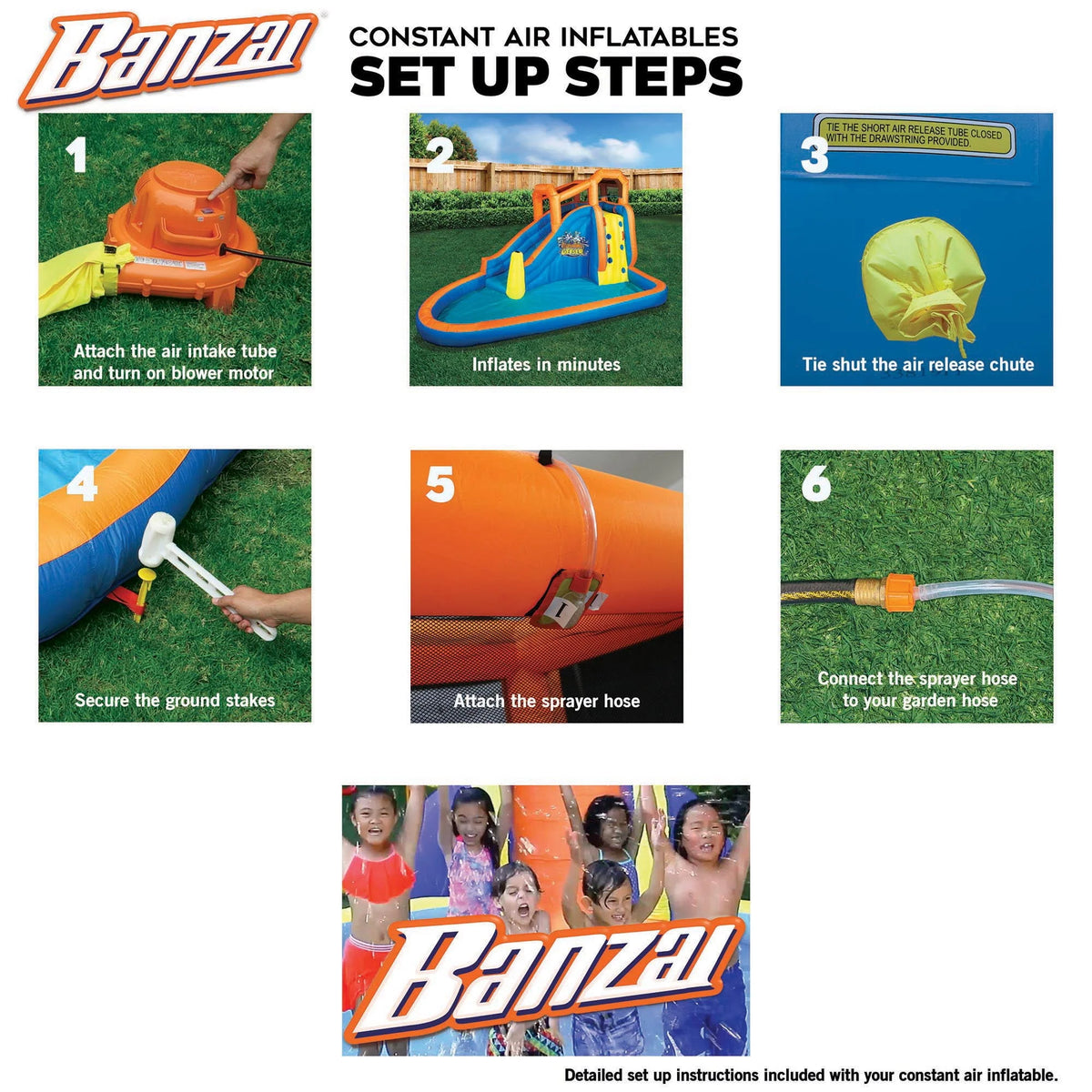 Inflatable Bouncer Water Game Park F741040