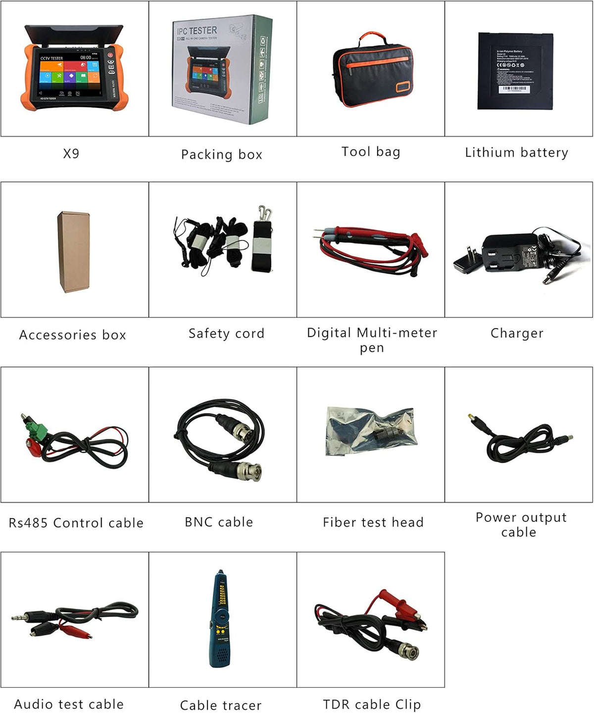 8 Inch All in One IP Camera Tester Security CCTV Tester Monitor H6342