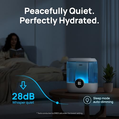 4L Top Fill Cool Mist Ultrasonic Humidifier U176715