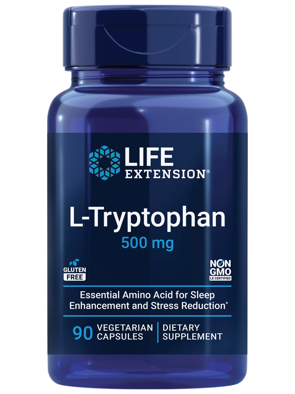 L-Tryptophan 500 mg Supplement 90 Capsules S20890