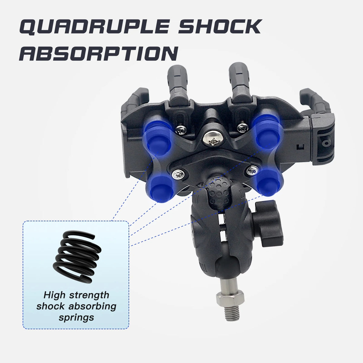 Motorcycle Cell Phone Holder with Vibration Dampener A84530