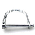 100 Pcs 3/8 x 1-1/2 Round PTO Trailer Hitch Pin Zinc Clear Silver V7955