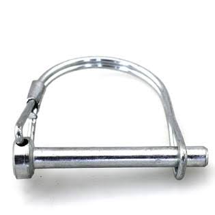 100 Pcs 3/8 x 1-1/2 Round PTO Trailer Hitch Pin Zinc Clear Silver V7955