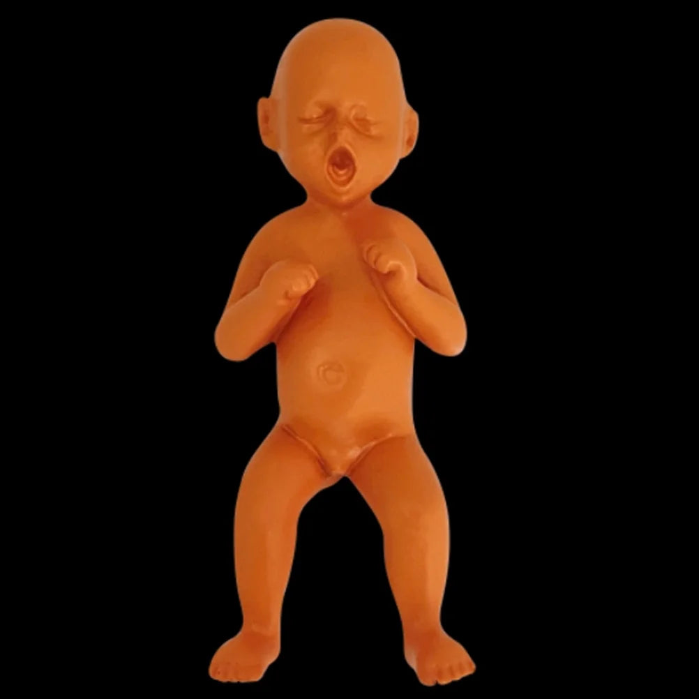 Set of 2 Resin Doll Statue Decor J298