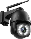 5MP PTZ Security Camera Outdoor Wireless WiFi 5X Optical Zoom White G354354