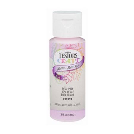 Acrylic Craft Paint Matte Petal Pink 2 Ounce Case of 6 A471279