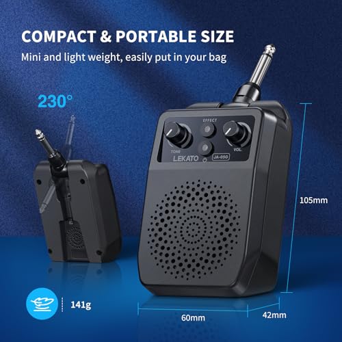 Mini Electric Guitar Amp 5W Bluetooth with Built-in 4 Effects Rechargeable B467