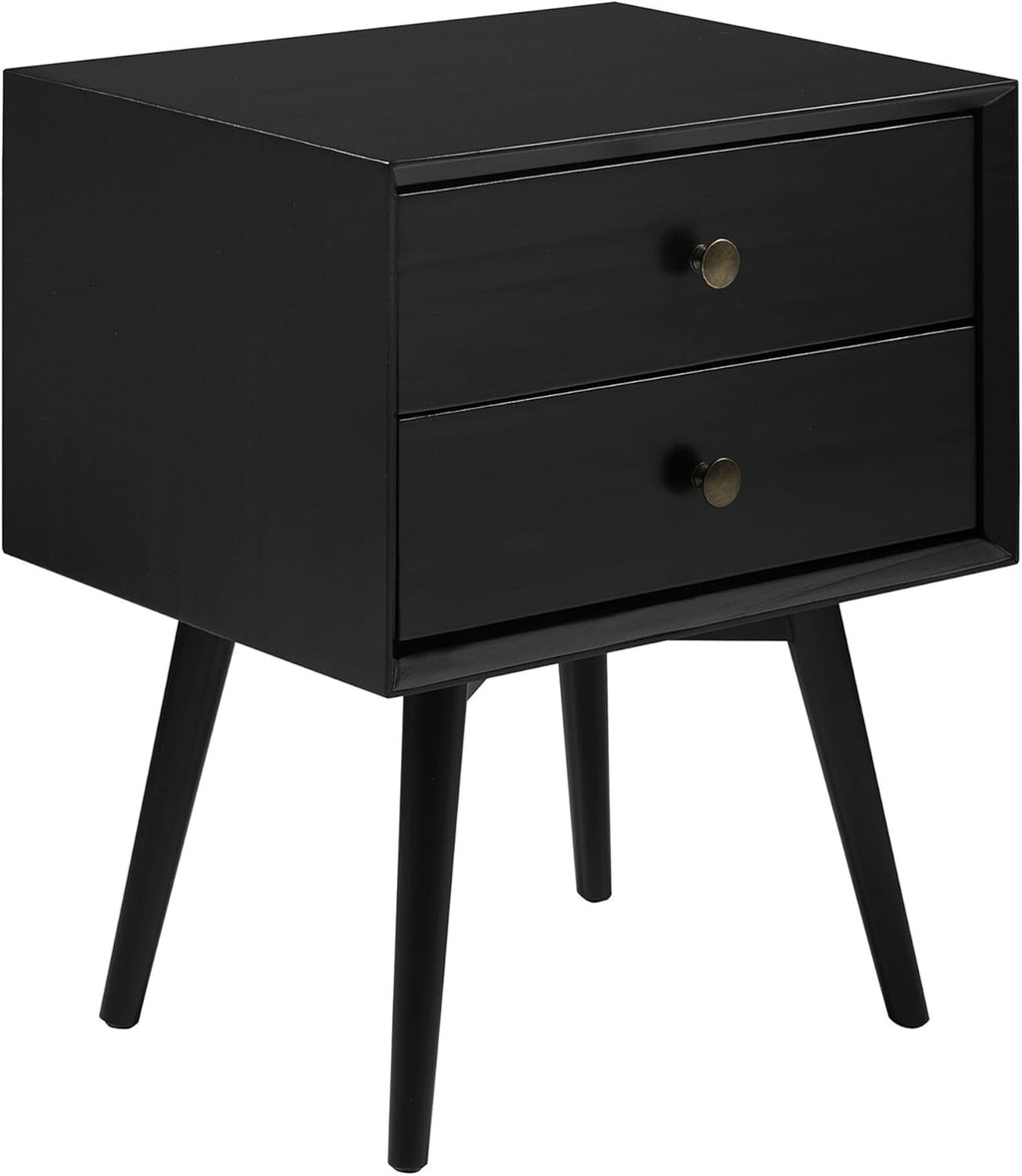 Wood 2 Drawer Nightstand Side Table S790