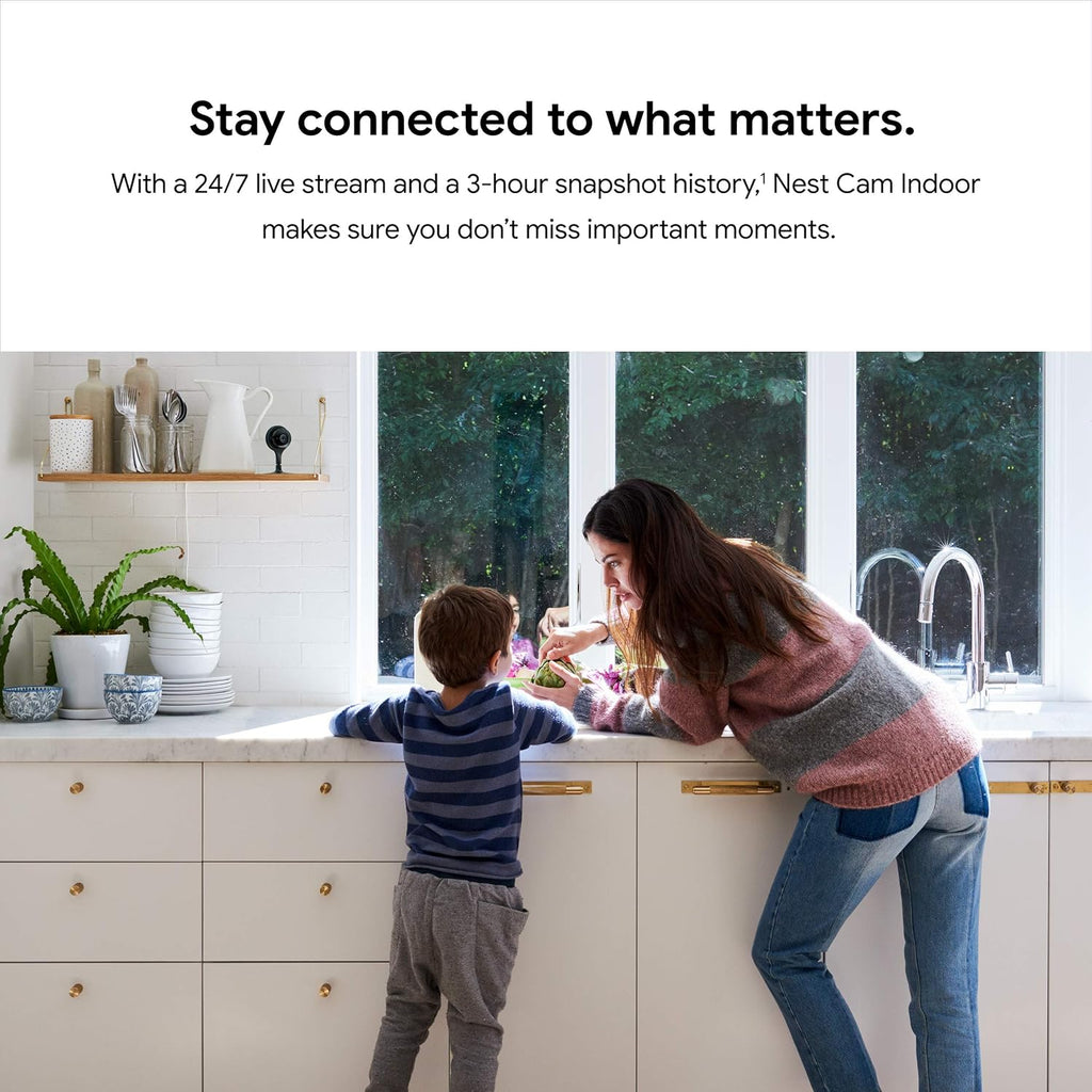 Google Nest Cam Indoor 3 Pack Wired Indoor Camera with Night Vision Y599