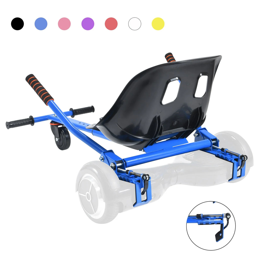 Blue Hoverboard Go Kart Seat Attachment A8000