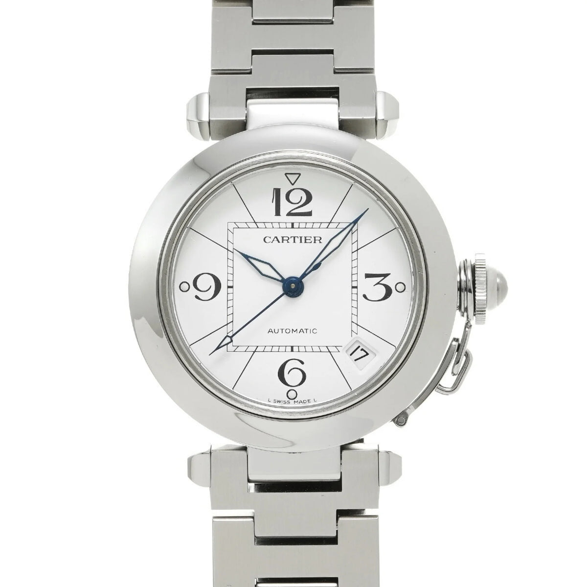 Pre-Owned Automatic White Dial Watch M9570