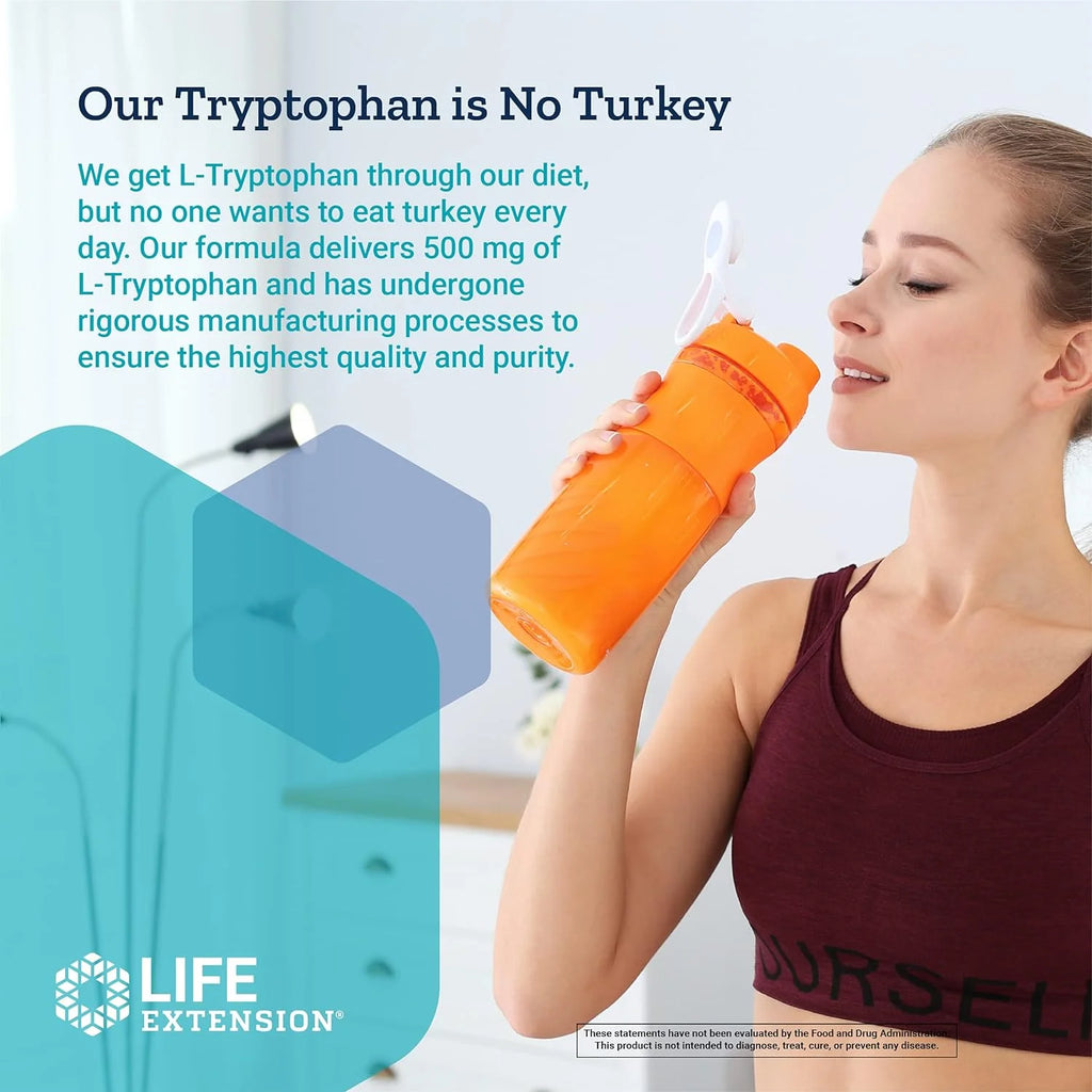 L-Tryptophan 500 mg Supplement 90 Capsules S20890