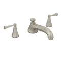 Satin Nickel Double Handle Deck Mount Roman Tub Faucet F818