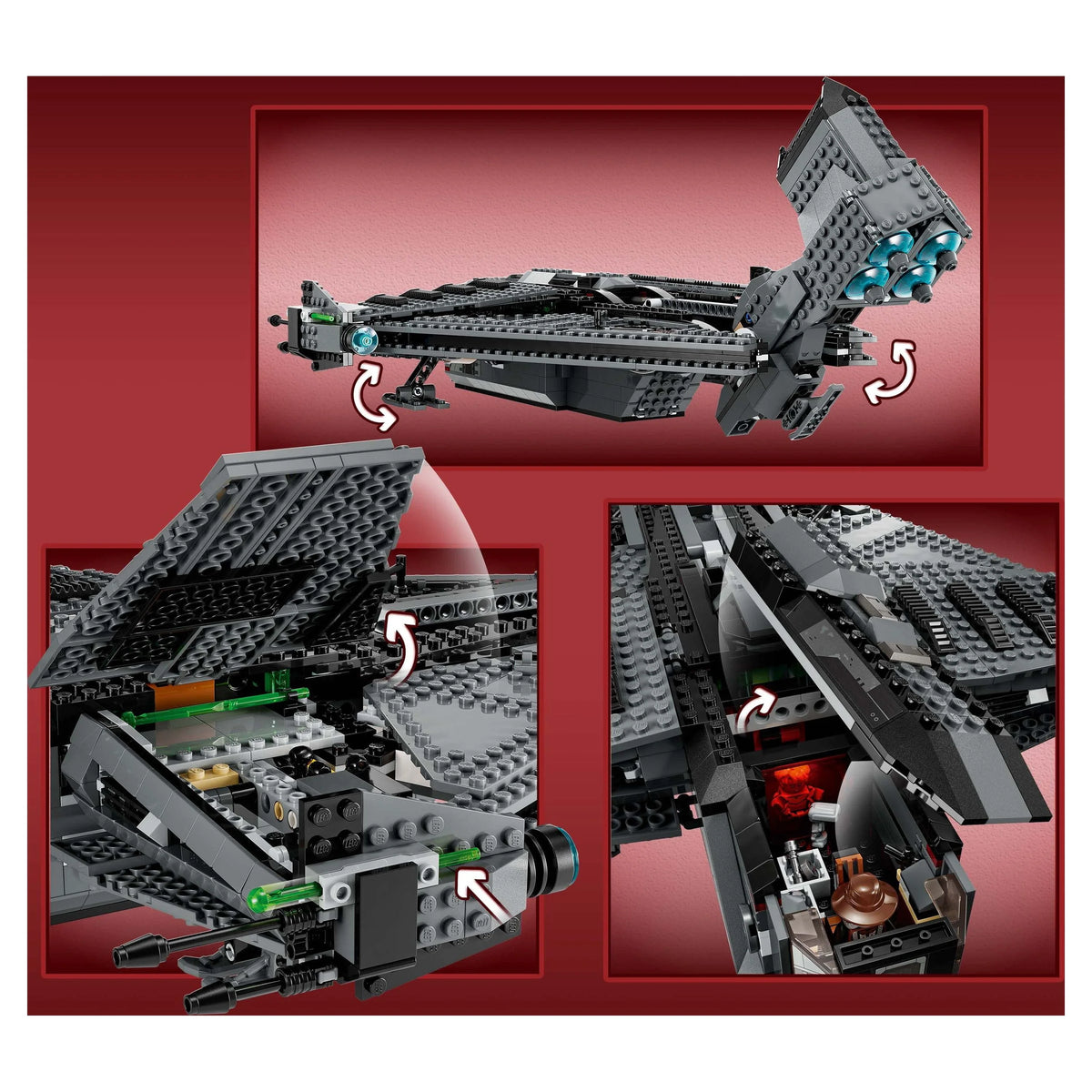 Buildable Starship with Minifigure and Droid S1818